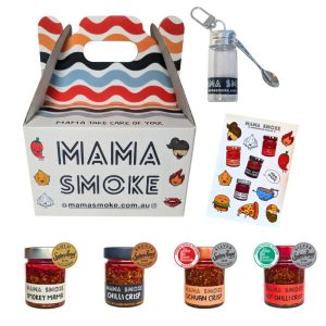 MAMA SMOKE Hamper - all 4 jars, sticker sheet and 10ml keyring + spoon